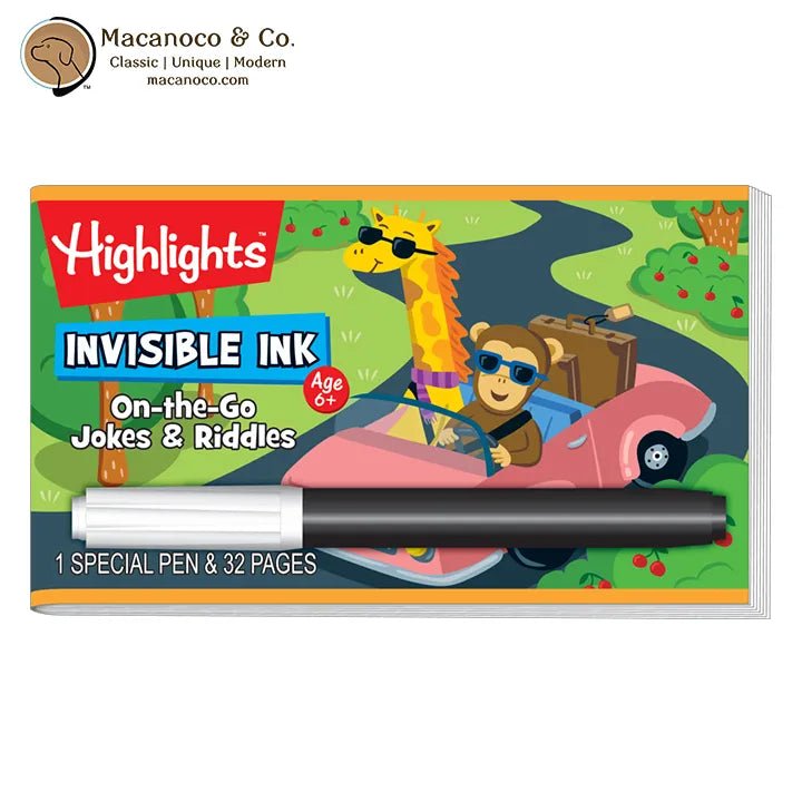 Highlights Invisible Ink On - The - Go Jokes & Riddles HLGA - Colorland Toys