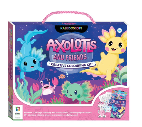 Hinkler Axolotls & Friends Creative Colouring Kit HBM00793 — image 1