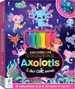 Hinkler Kaleidoscope Axolotls Coloring Kit