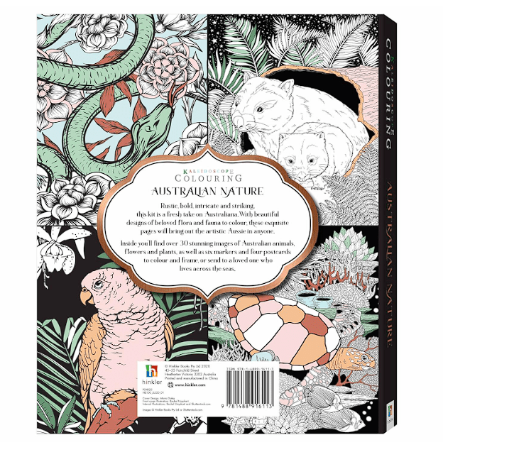 Hinkler Kaleidoscope Colouring Kit: Australian Nature - Colorland Toys