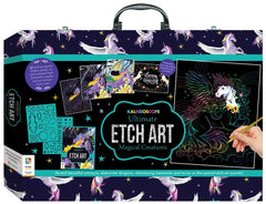Hinkler Kaleidoscope Ultimate Etch Art Carry Case Magical Creatures 948725 - Colorland Toys