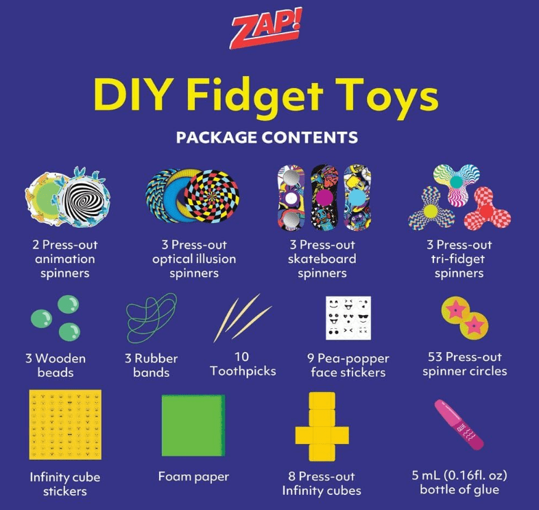 Hinkler Zap! DIY Fidget Toys 947803 - Colorland Toys
