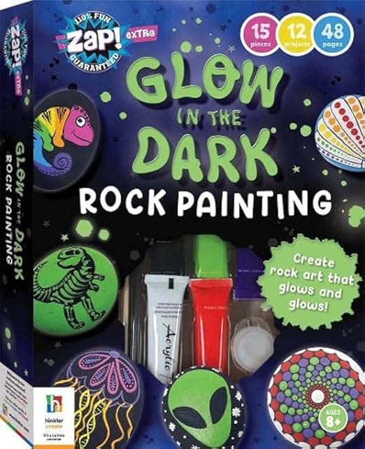Hinkler Zap! Extra Glow - in - the - Dark Rock Painting 806038 - Colorland Toys