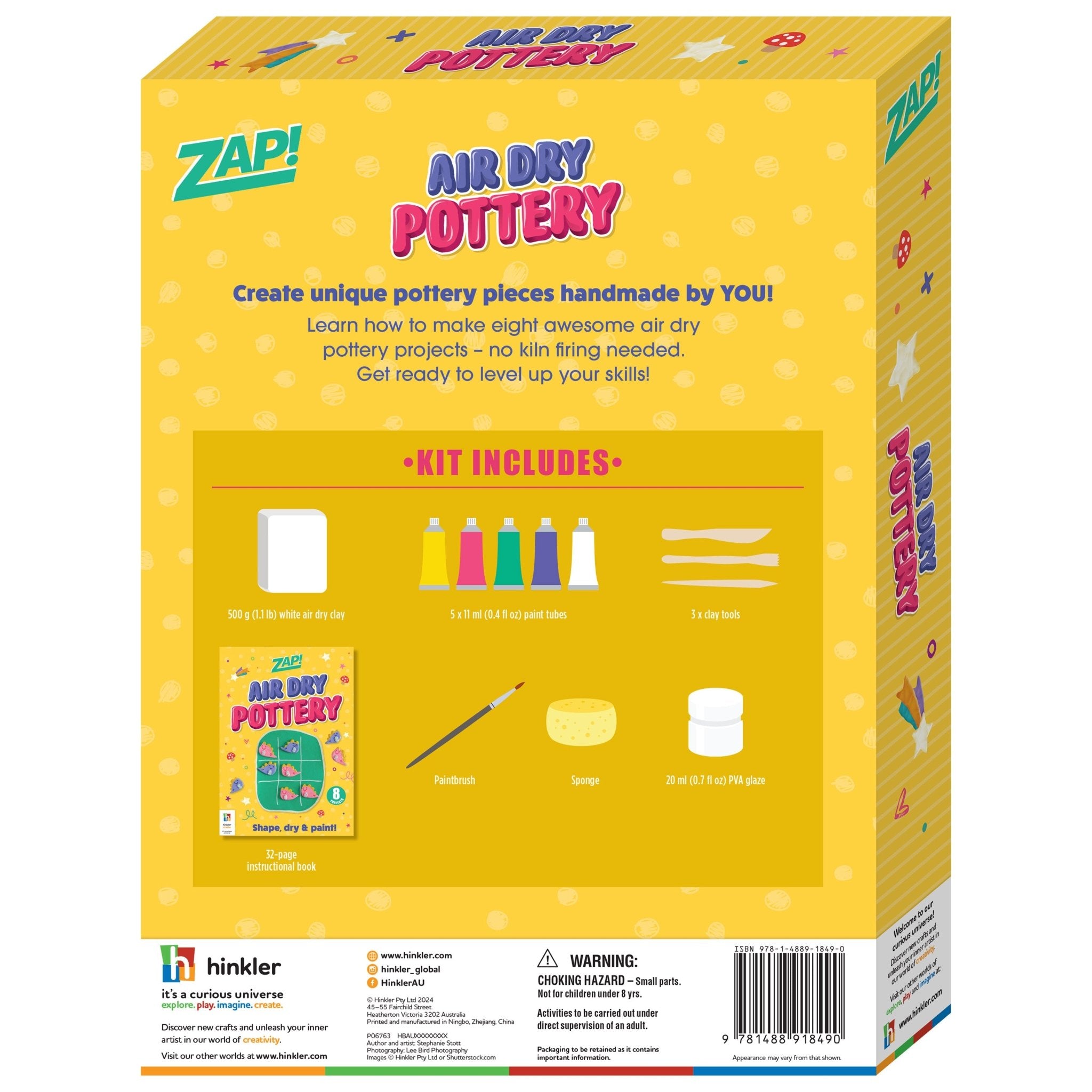 Hinkler Zap! Pottery Kit HBM00538 - Colorland Toys