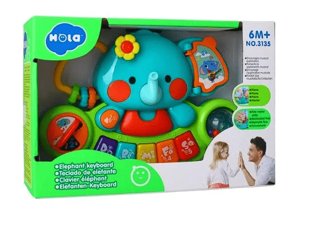 Hola 2 - In - 1 Musical Elephant 3135 - Colorland Toys