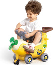 HOLA 4-in-1 Ride-On Push Walker Banana Plane Toy for Toddlers