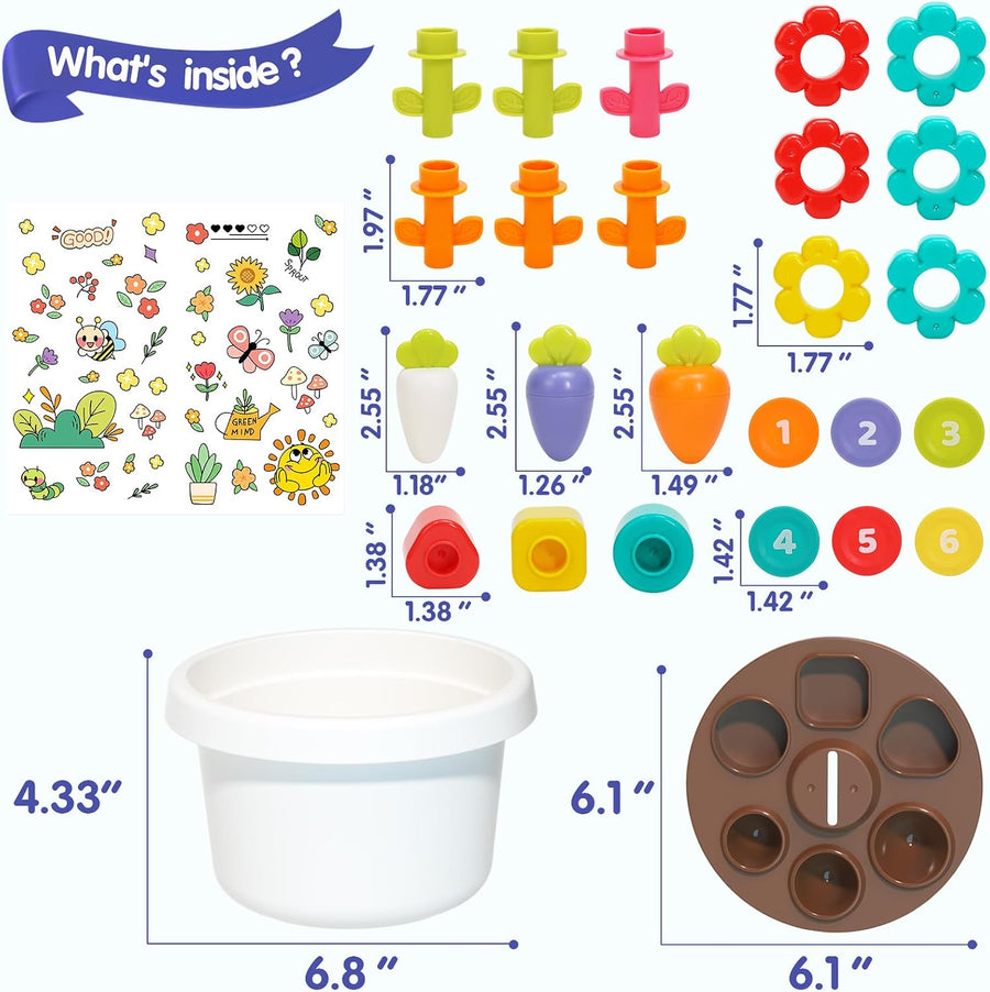 Hola Explore Montessori Potted Plant Toy for Baby Hand-Eye Coordination — image 3