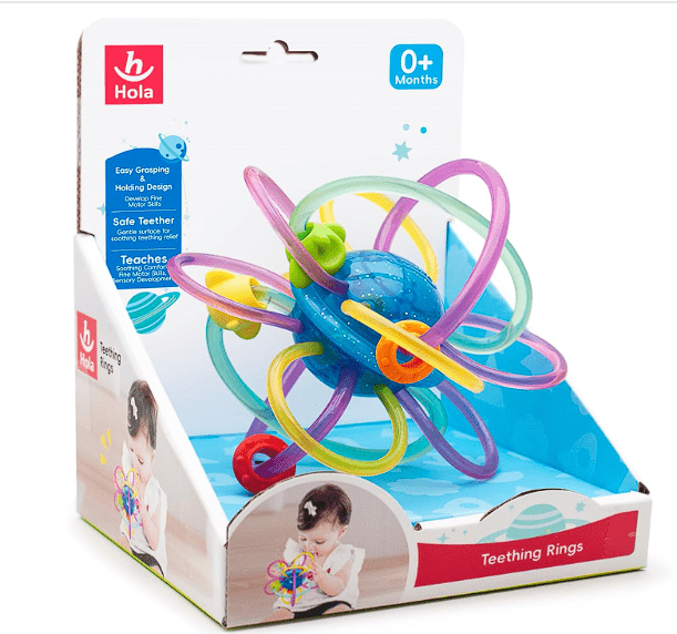 Hola Teething Rings 1106A - Colorland Toys