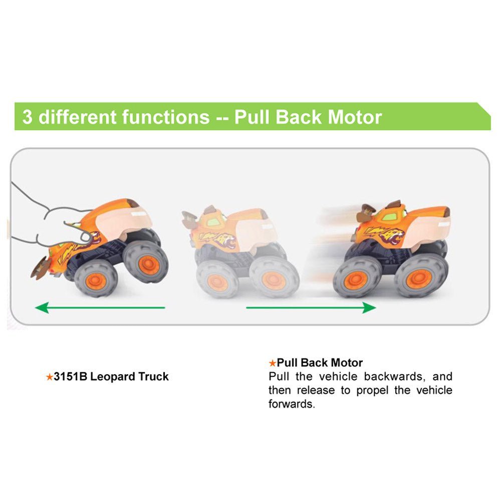 Hola Tiger Monster Truck Orange 3151B B1108 - Colorland Toys