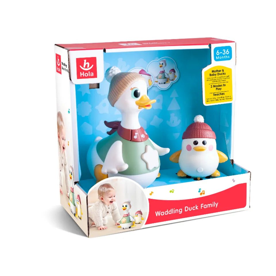 Hola Waddling Duck Family HE998701 - Colorland Toys