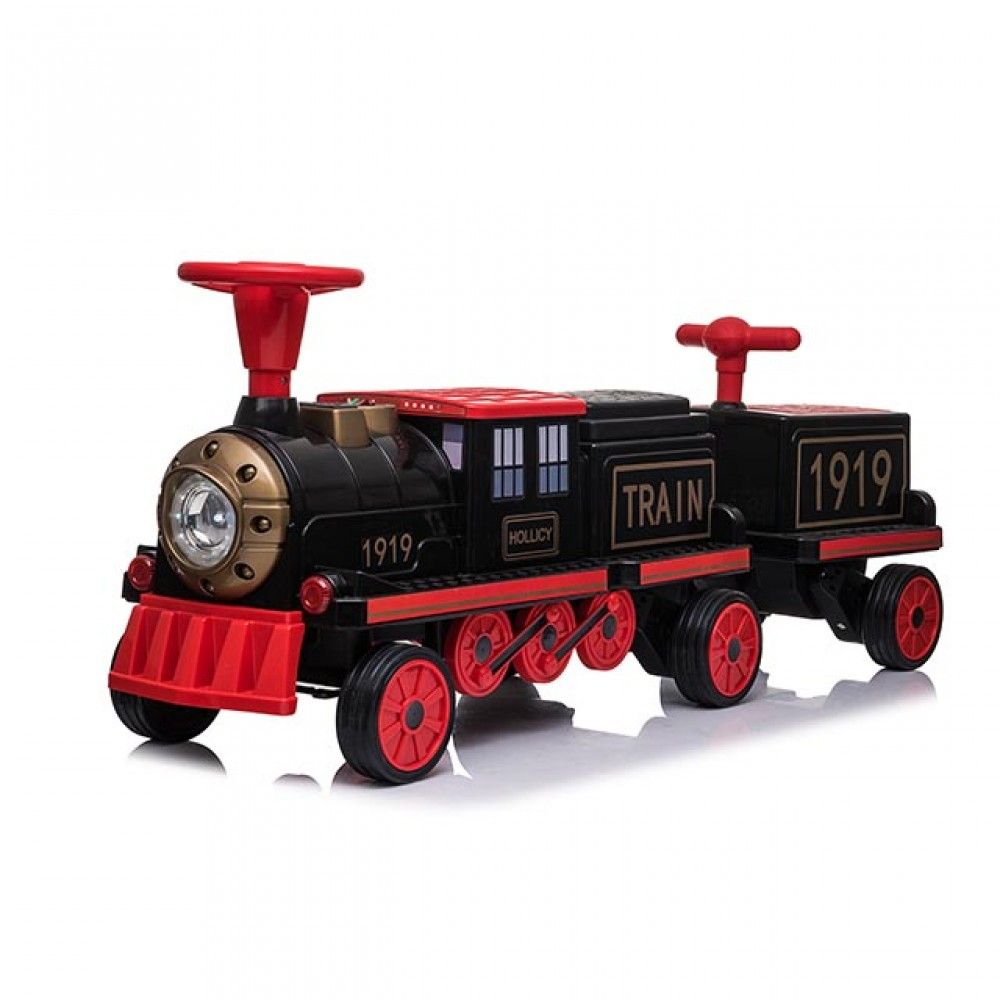Hollicy Electric Train Ride On Black MN001 - Colorland Toys