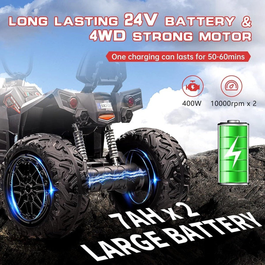 Hollicy GT1000 Quad Electric Bike 24V/4M Red — image 4