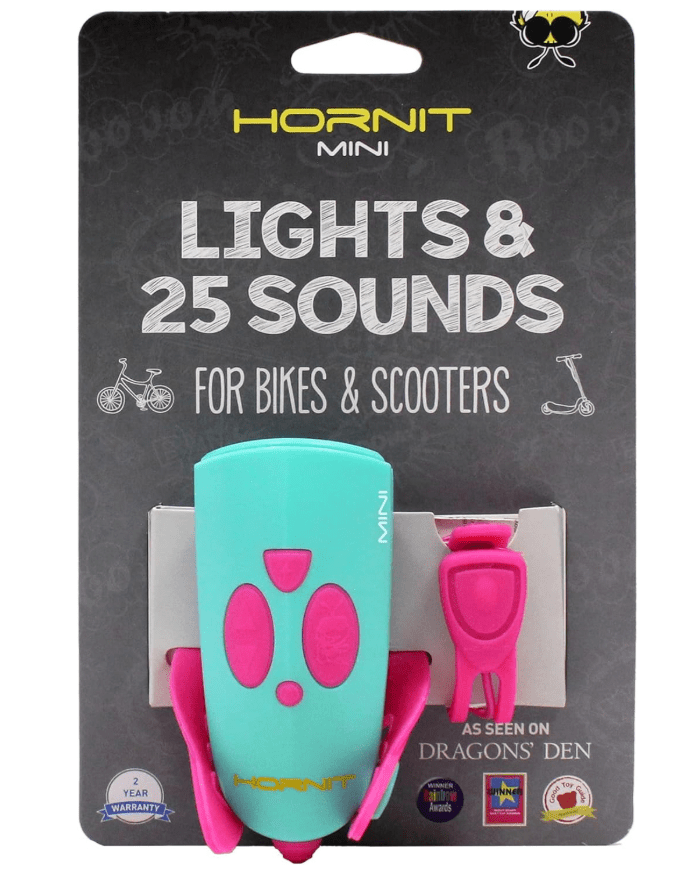 Hornit Mini Bicycle Cycle Bike Light Set Pink & Turquoise 5353PITQ — image 1