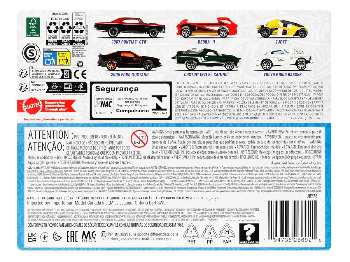 Hot Wheels 1:64 HW Legends Die-Cast Set of 6 Vehicles JBY78 — image 6