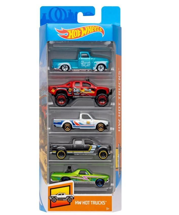 Hot Wheels Diecast Cars - 5 Pack (Colors May Vary) - Assorted — image 10