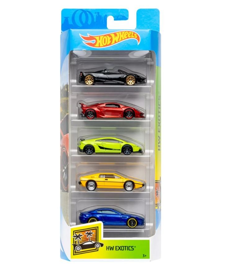 Hot Wheels Diecast Cars - 5 Pack (Colors May Vary) - Assorted — image 8