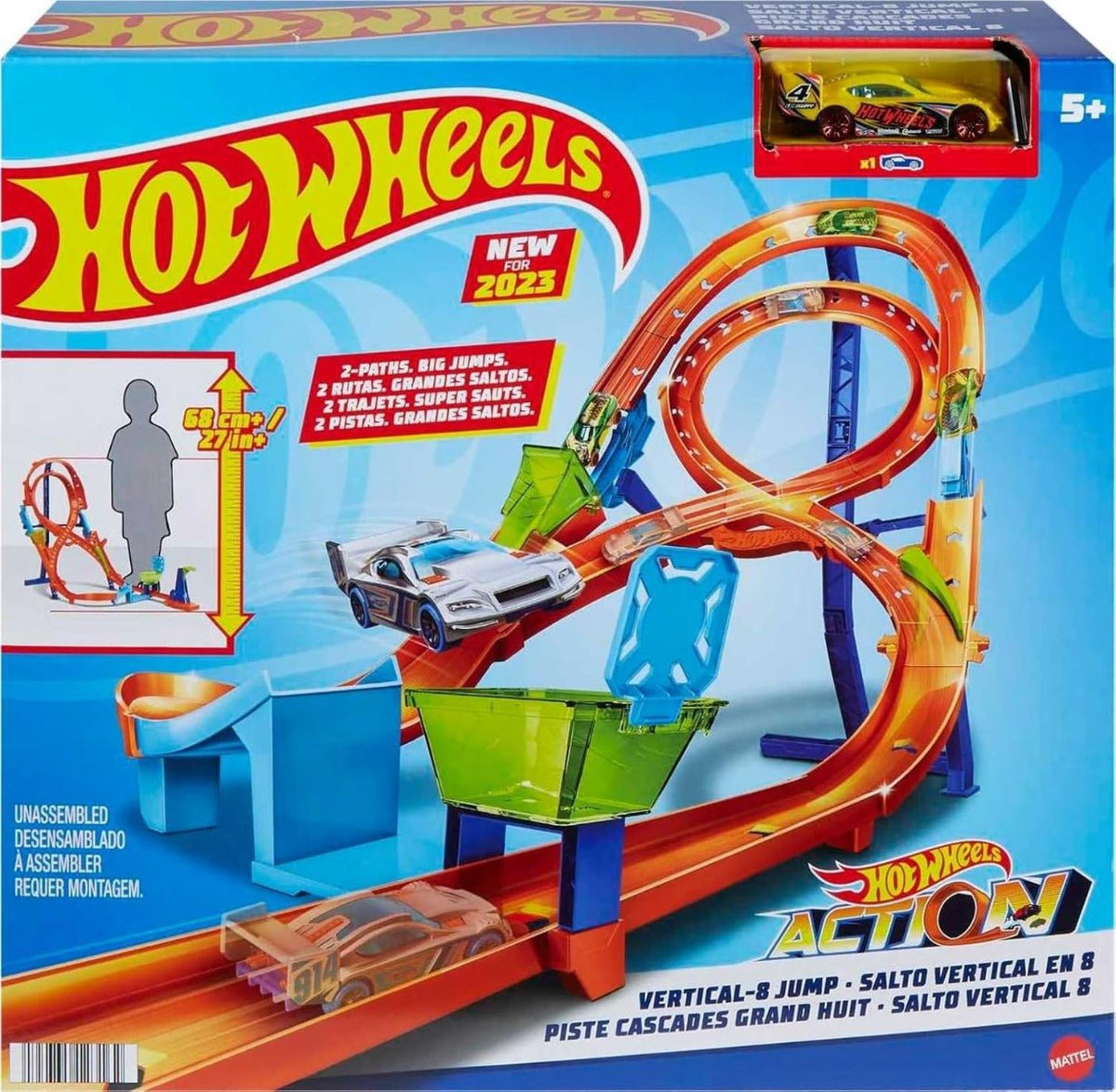 Hot Wheels Action Vertical 8 Jump Track Set - Colorland Toys