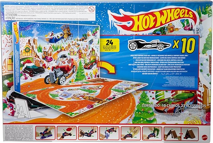 Hot Wheels Advent Calendar And Cars Playset JCB47 — image 7
