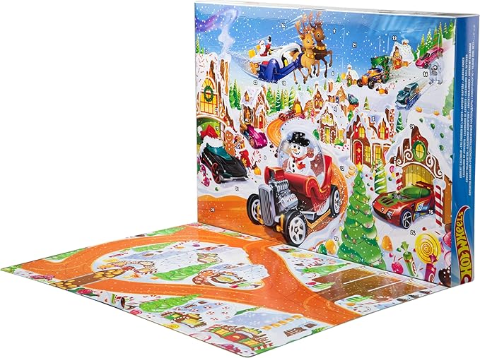 Hot Wheels Advent Calendar And Cars Playset JCB47 — image 6