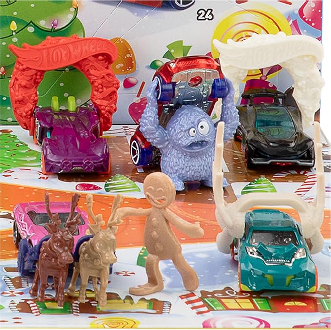 Hot Wheels Advent Calendar And Cars Playset JCB47 — image 2