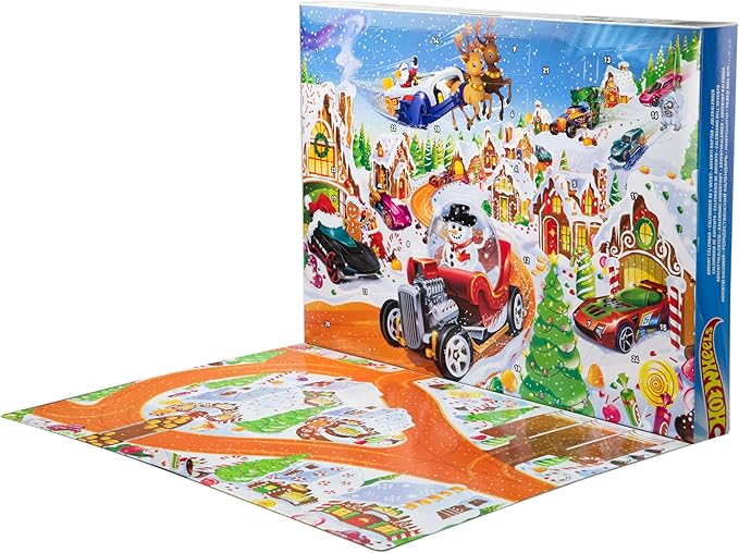 Hot Wheels Advent Calendar And Cars Playset JCB47 — image 4