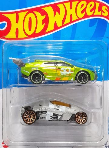 Hot Wheels Basic Car 2 Hot Wheels Cars in 1 Pack Assortment FVN40 — image 3
