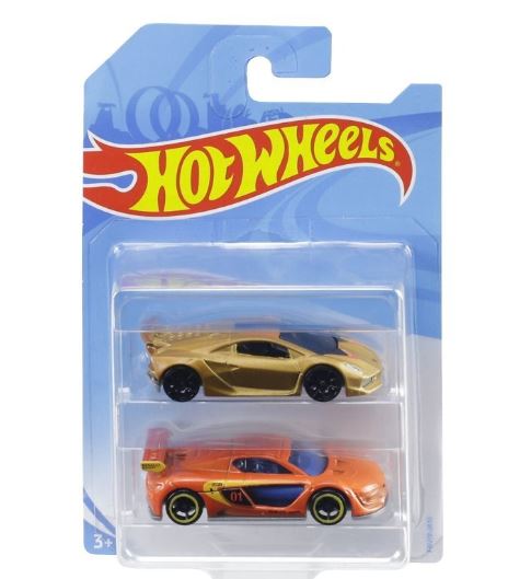 Hot Wheels Basic Car 2 Hot Wheels Cars in 1 Pack Assortment FVN40