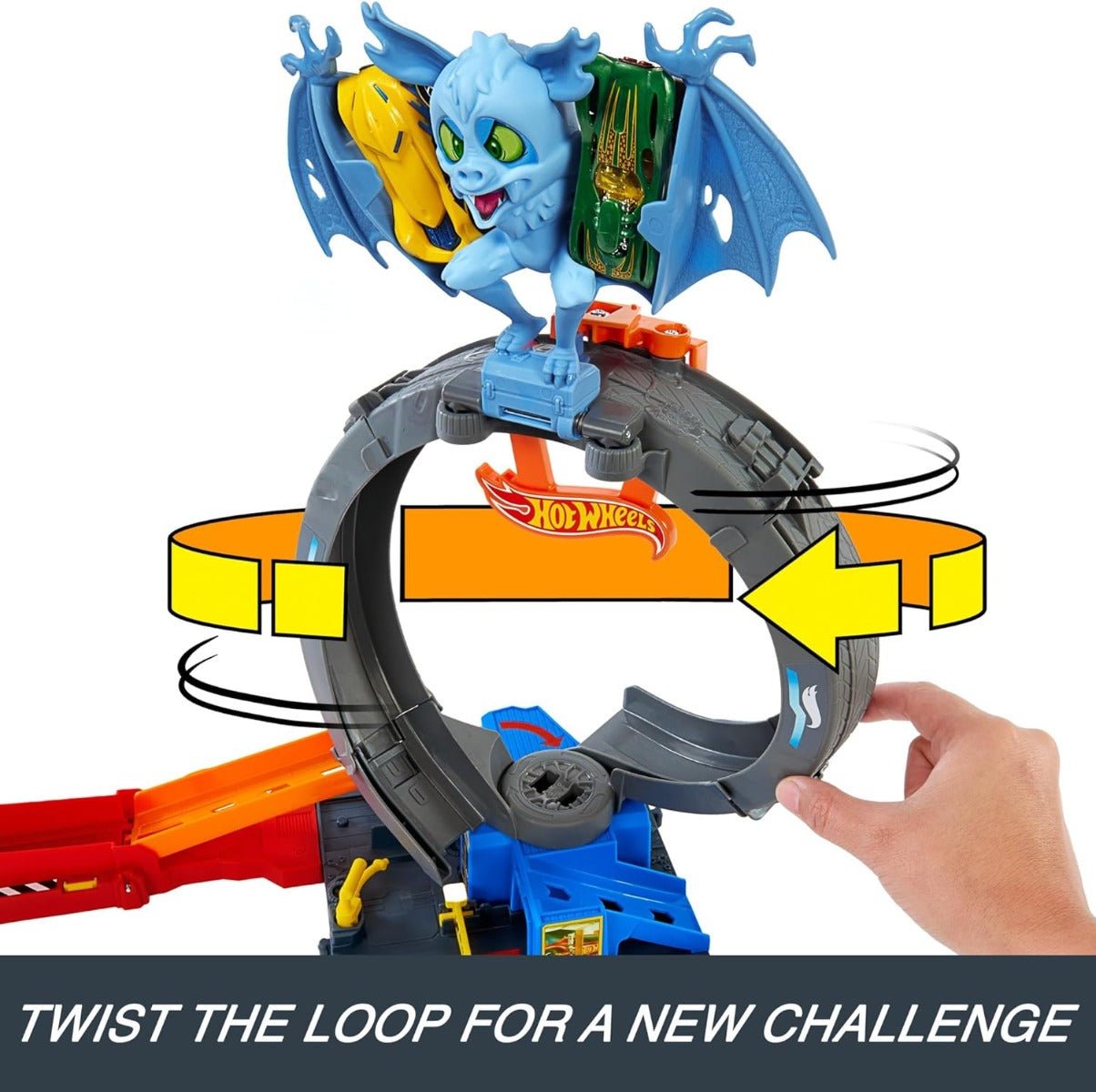 Hot Wheels City Bat Loop Attack HTN78 - Colorland Toys