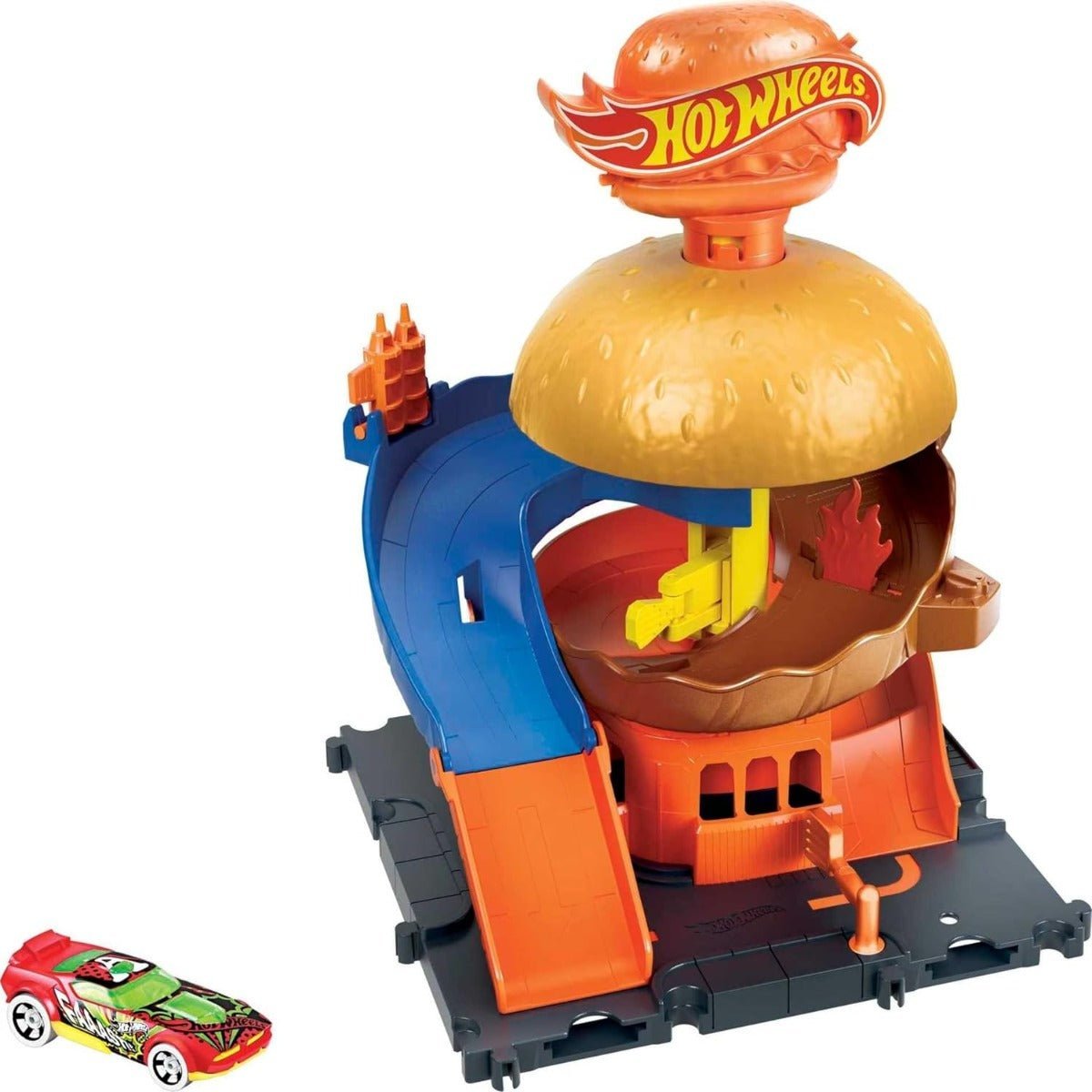 Hot Wheels City Burger Blitz Playset HDR26 - Colorland Toys