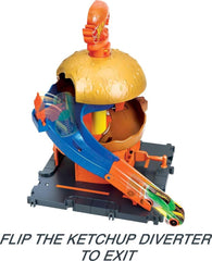 Hot Wheels City Burger Blitz Playset HDR26 - Colorland Toys