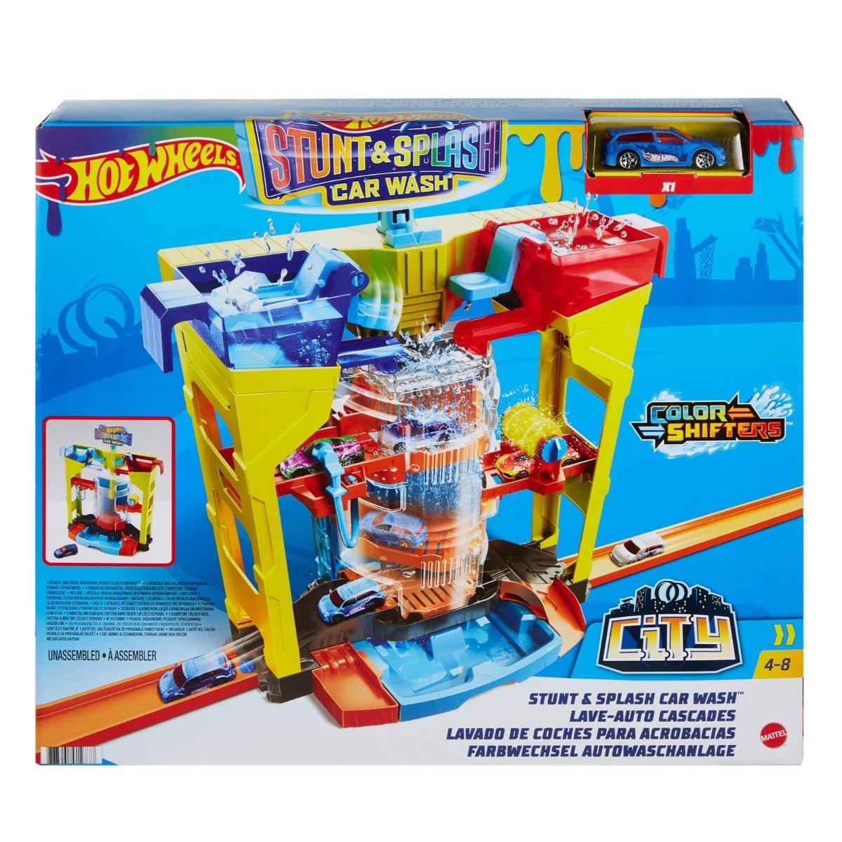 Hot Wheels City Car Wash Playset - Colorland Toys