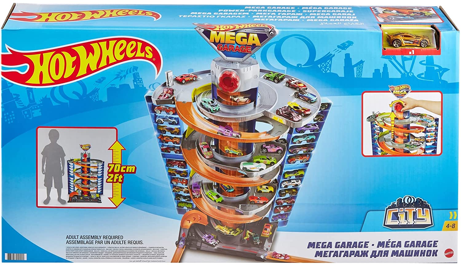 Hot Wheels City Mega Garage Playset GTT95 - Colorland Toys