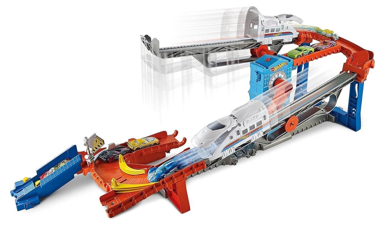 Hot Wheels City Stunt Train Express GRW38 - Colorland Toys