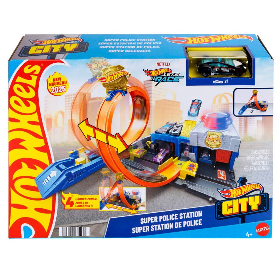 Hot Wheels City Super Police Station Playset JBM71 - Colorland Toys