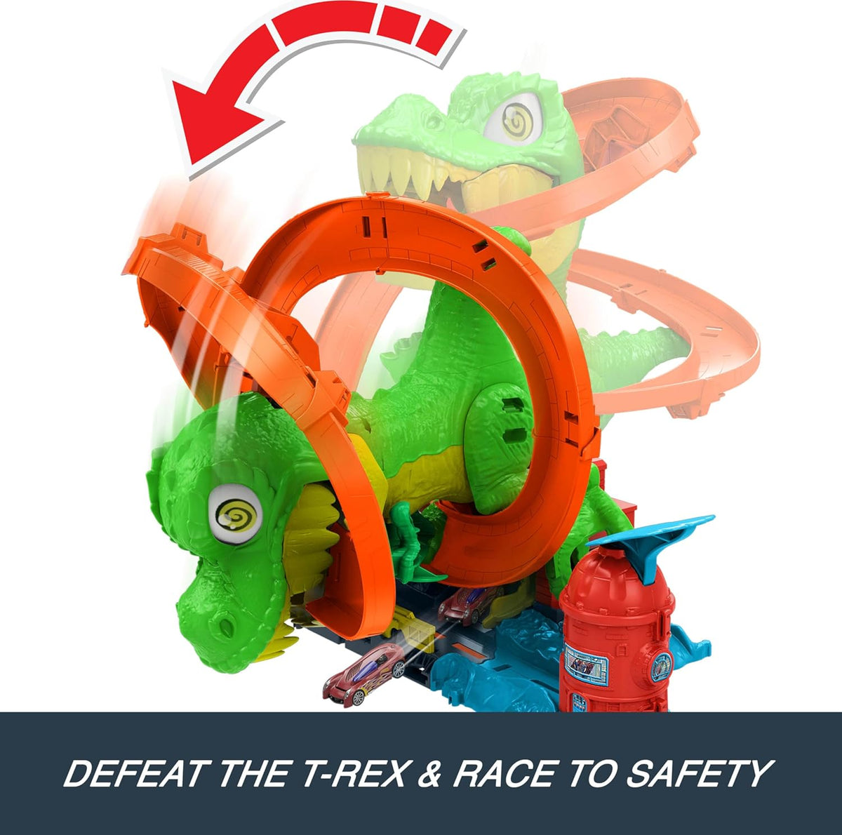 Hot Wheels City T-Rex vs Blaze Battle JBM73 — image 5