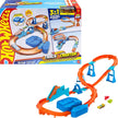 Hot Wheels Deluxe Building Box Track Set with Motorized Booster