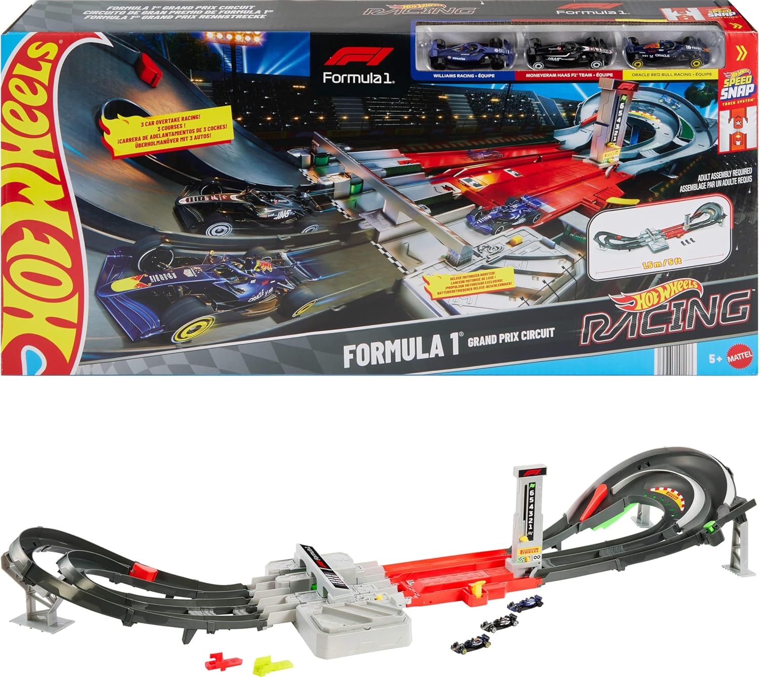 Hot Wheels F1 Sprint Race Circuit Track Set with 3 Cars - Colorland Toys
