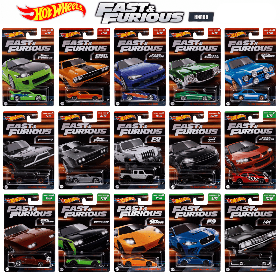 Hot Wheels Fast and Furious Series HNR88 - Assorted — image 1