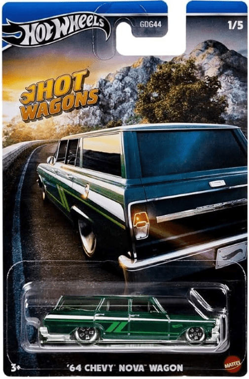 Hot Wheels Hot Wagon 64 Chevy Nova Wagon — image 3