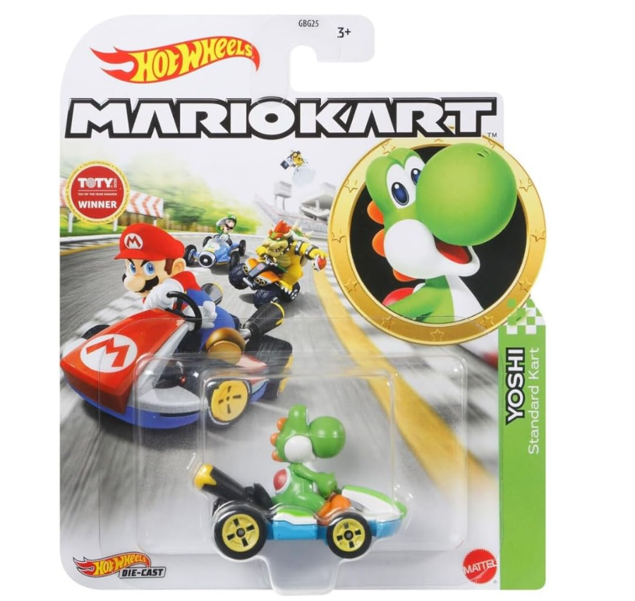Hot Wheels Mario Kart - Yoshi Sports Coupe GLP38/GBG25 — image 1
