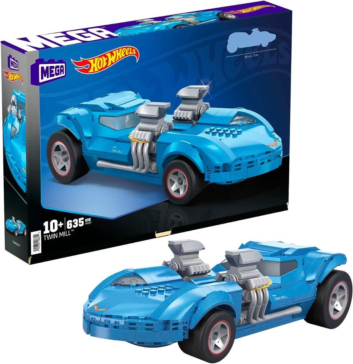 Hot Wheels Mega Construx Construction Set - Twin Mill HKV07 — image 1
