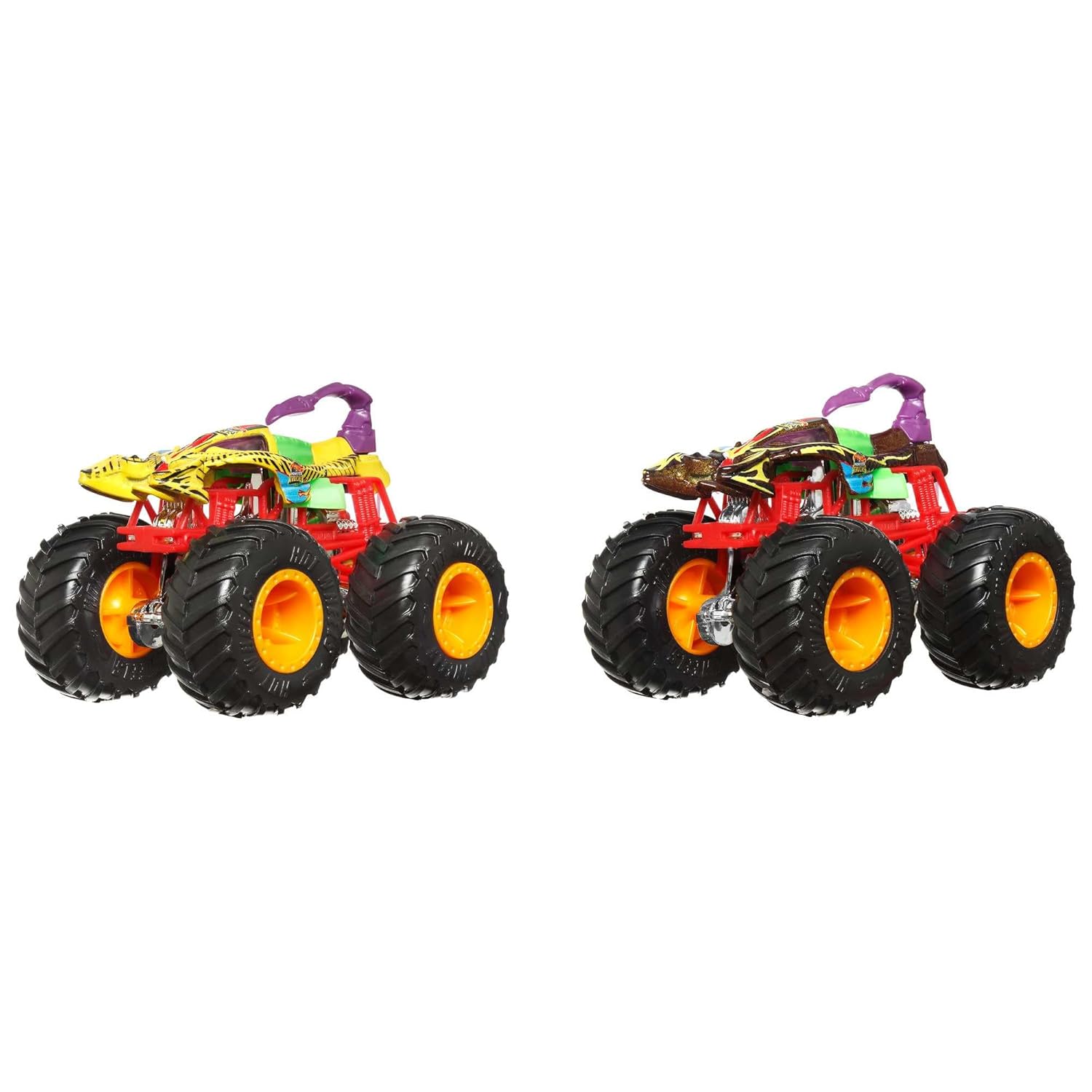 Hot Wheels Monster Truck Color Shifter Podium Crasher HGX08/HGX06 - Colorland Toys