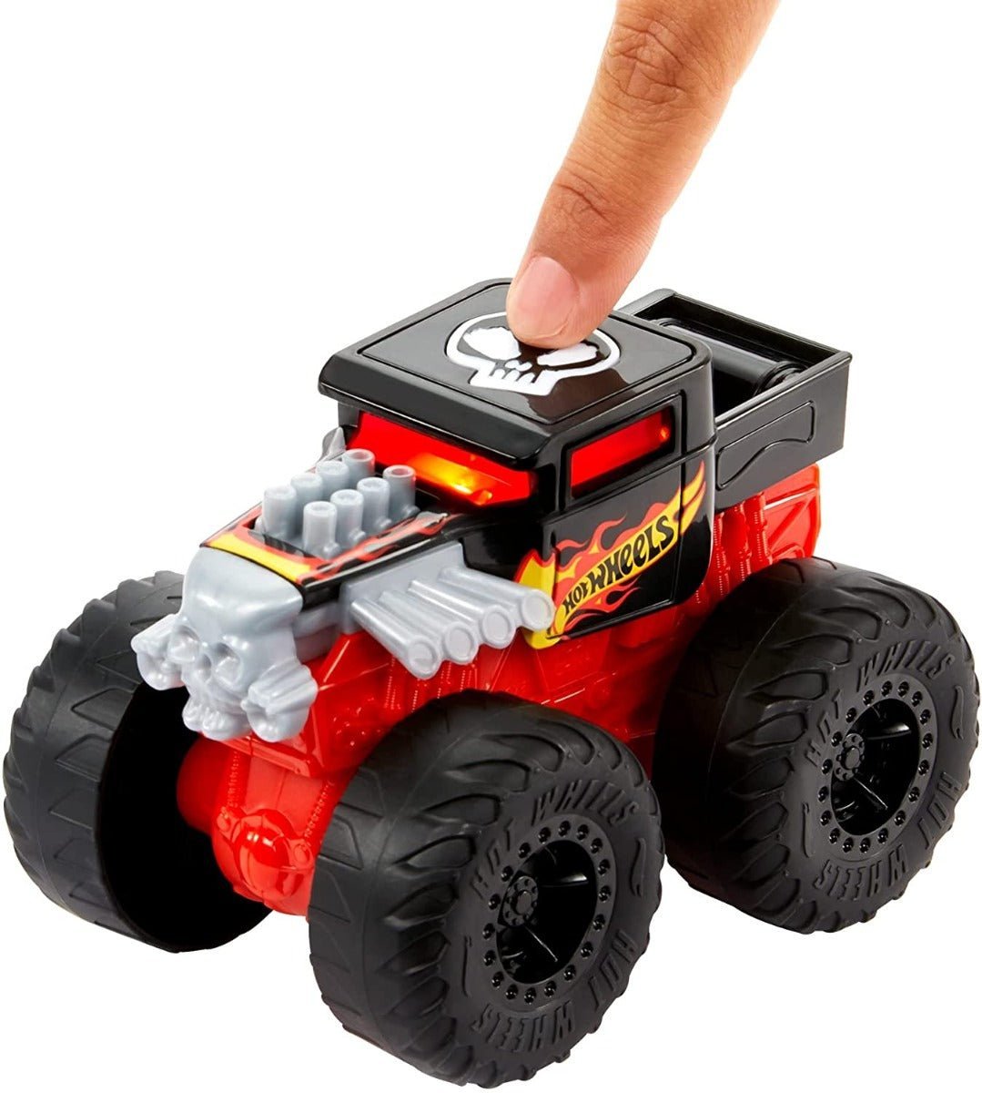 Hot Wheels Monster Truck Lights & Sounds Bone Shaker HDX60 - Colorland Toys
