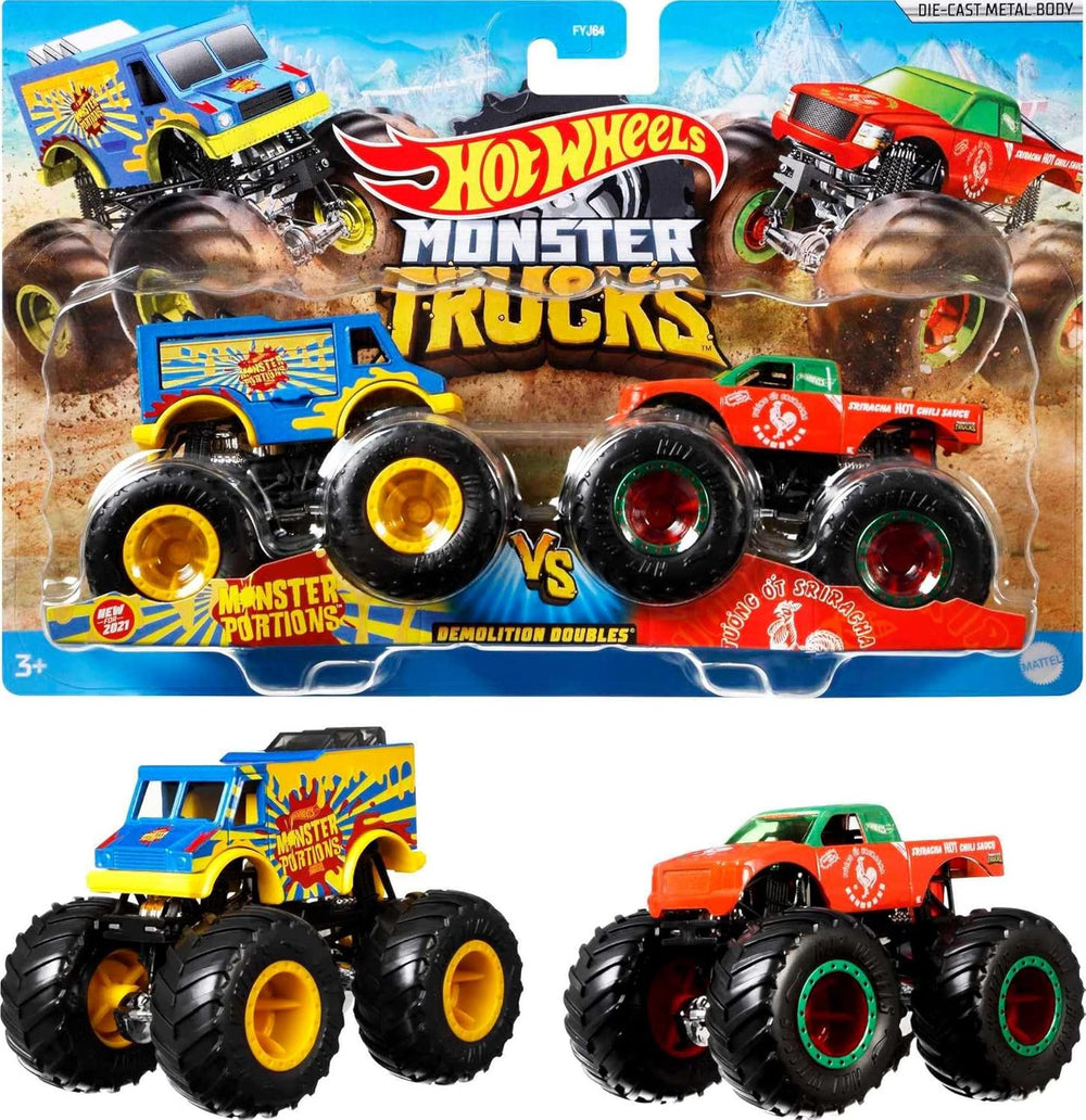 Hot Wheels Monster Trucks Die-Cast Glow-in-the-Dark 1:64 Scale Truck - Colorland Toys