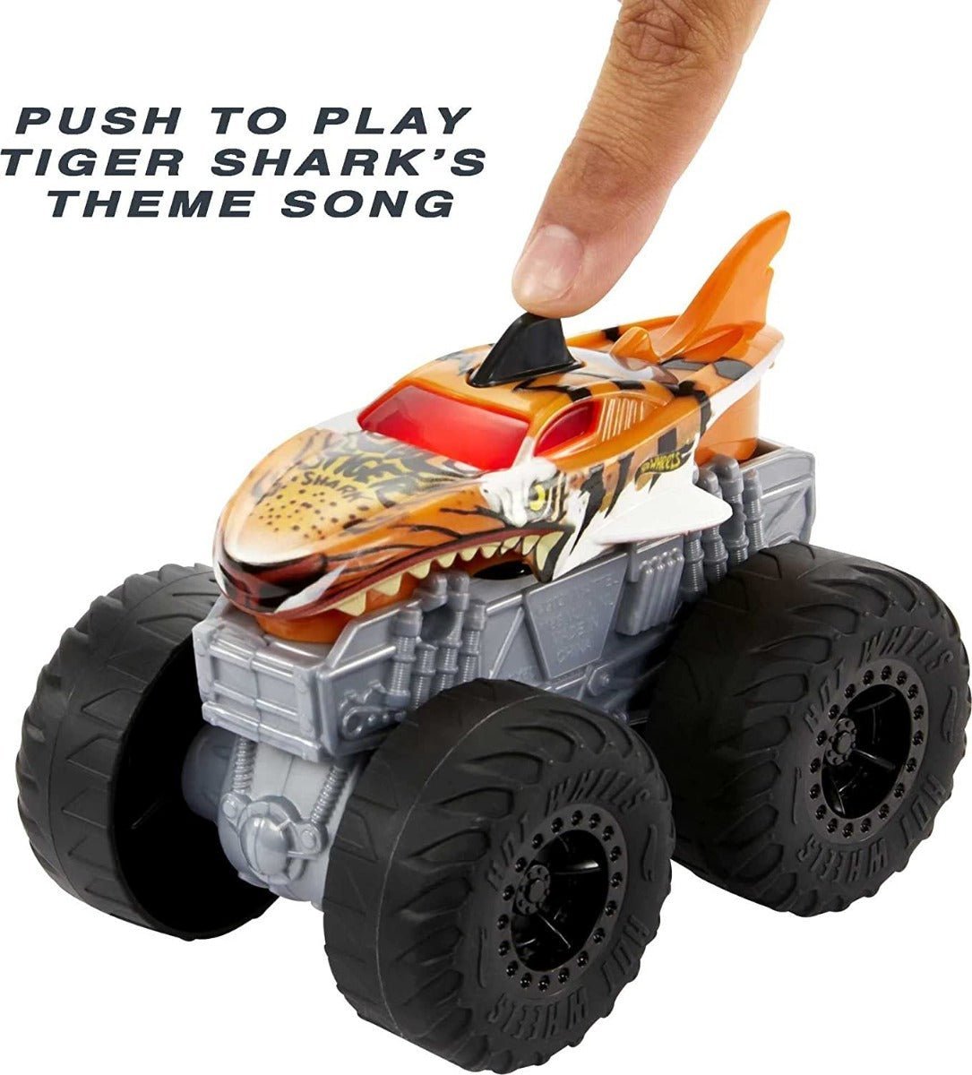 Hot Wheels Monster Trucks Roarin' Wreckers Tiger Shark HDX62/HDX60 - Colorland Toys