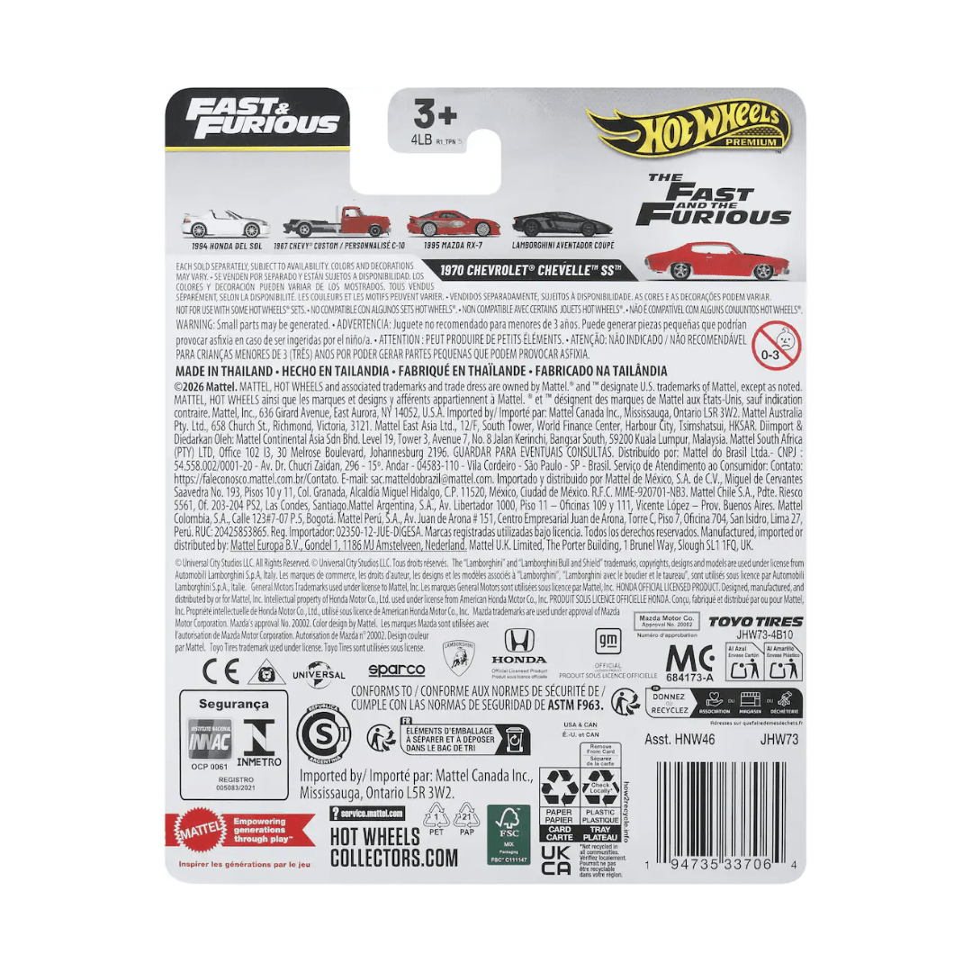 Hot Wheels Premium: Fast & Furious 1970 Chevrolet Chevelle SS — image 3