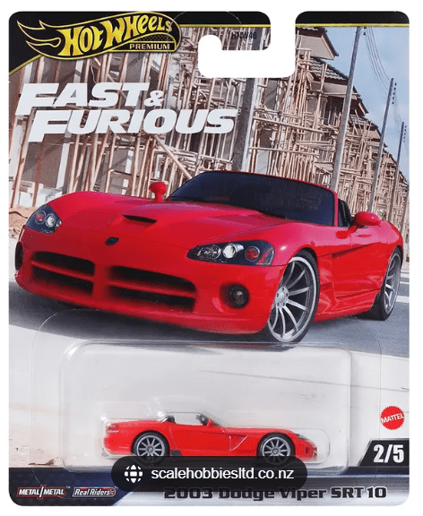 Hot Wheels Premium Fast & Furious 2003 Dodge Viper HNW46/JBL85 — image 1