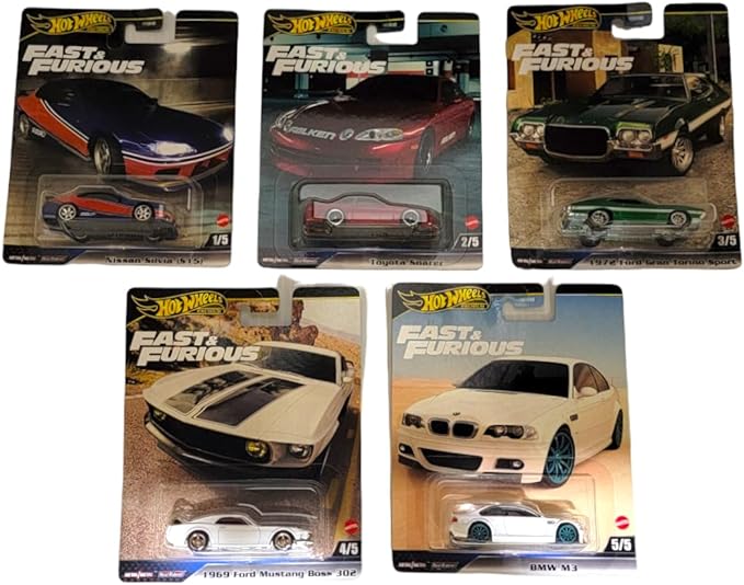 Hot Wheels Premium Fast & Furious Diecast Assorted HNW46 1pc - Style May Vary