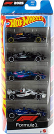 Hot Wheels Premium Race Basic Car F1 5-Pack