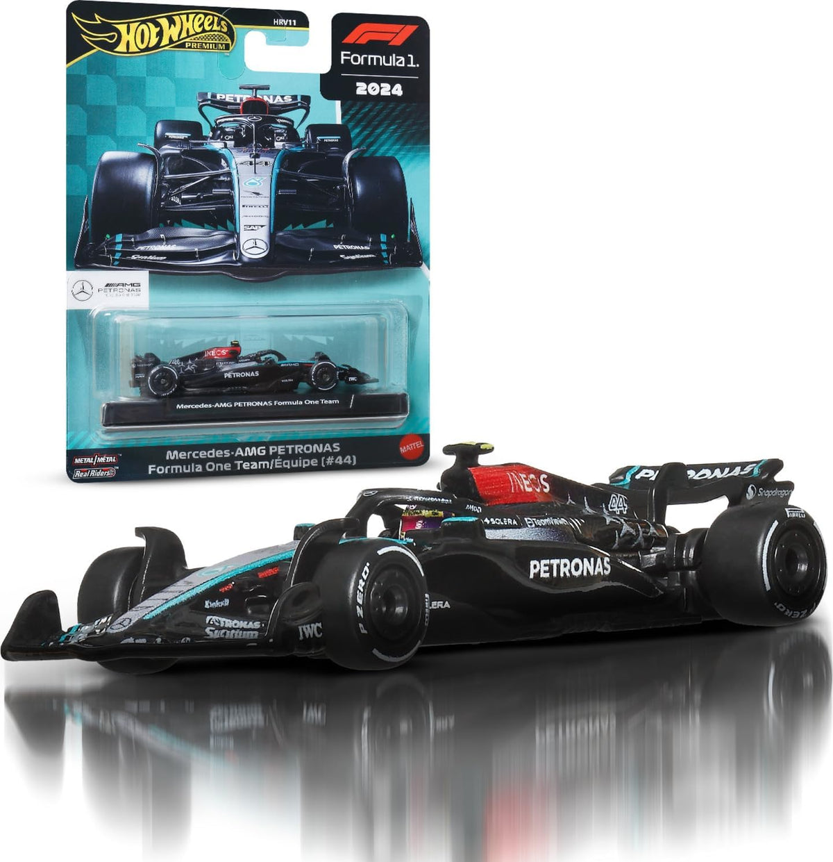 Hot Wheels Premium Race Mercedes-Benz 2024 Lewis Hamilton JBM16 — image 1